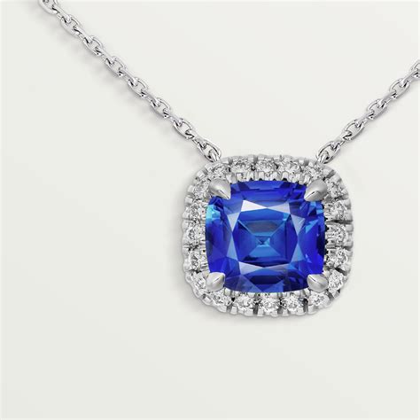 cartier stainless steel necklace|cartier sapphire and diamond necklace.